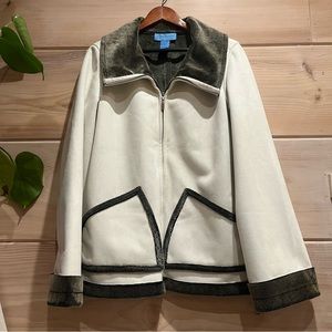 Vintage Doncaster Sport Faux Suede Fuzzy Lined Jacket 12